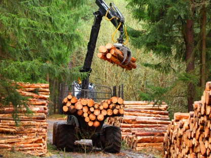 Hydraulisylinteri metsä- ja puunkorjuuteollisuudelle